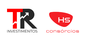 logo da TR e HS Consórcio  escritório de consórcio e investimetos.